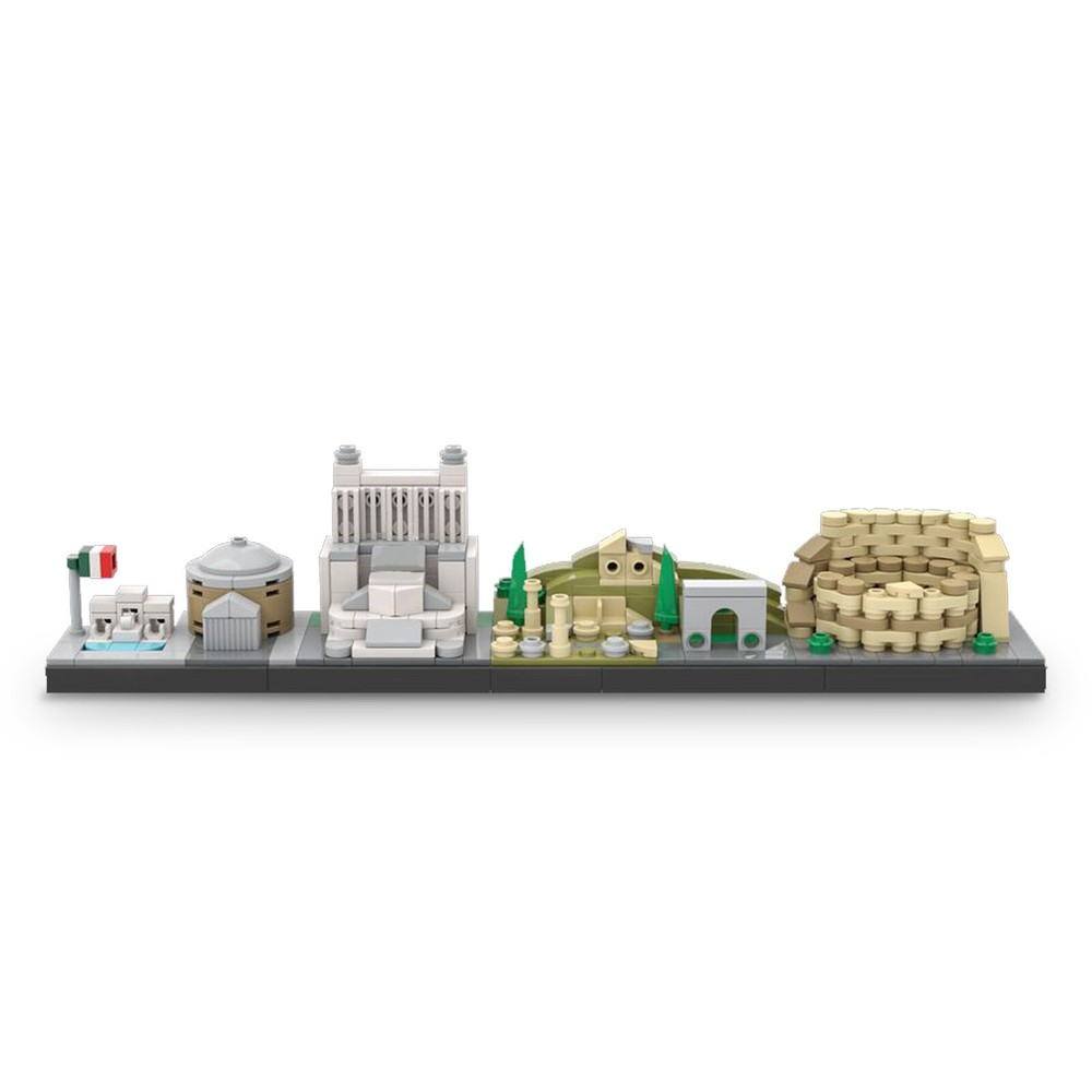 MOC Rome Skyline Architecture Model Building Set 373pcs DIY Kit