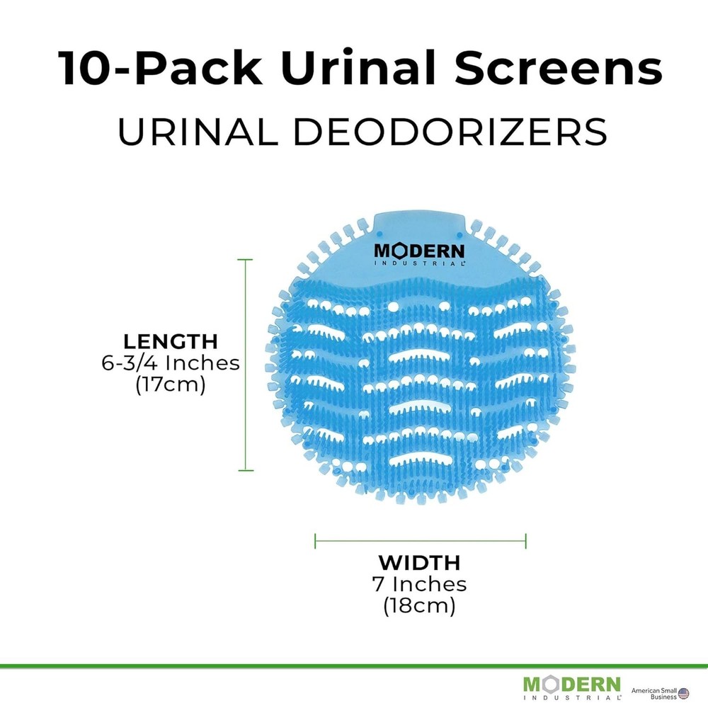 10-Pack Urinal Screens - Deodorizer and Splash Guard