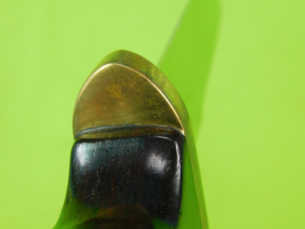Custom Made Handmade Eberhardt Fighting Knife & Sheath Skull Bead
