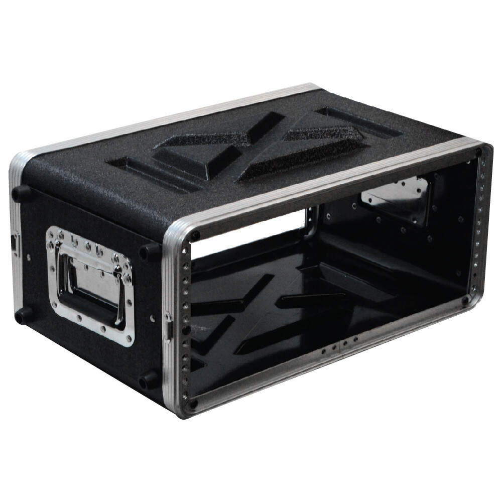 Lightweight 4 Space Mid-Size ABS Rack Case - 4U PA DJ Medium Depth Rack Case