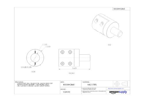 Climax Metals Step Down Adapter Clamp On Bore 1 in