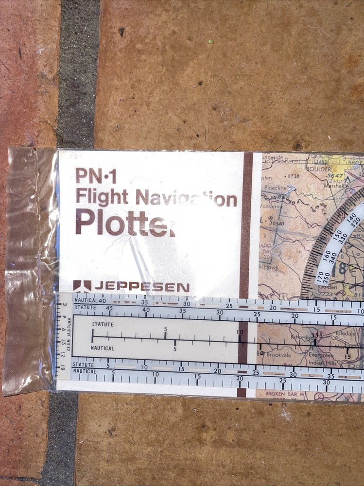 Vintage Jeppesen PN-1 Flight Navigation Plotter - NEW SEALED