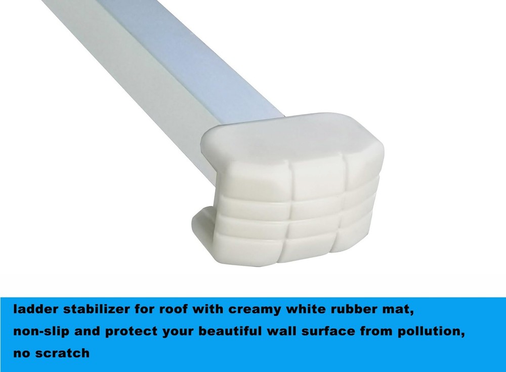 Corner Ladder Stabilizer and Roof Hook Silver Gray