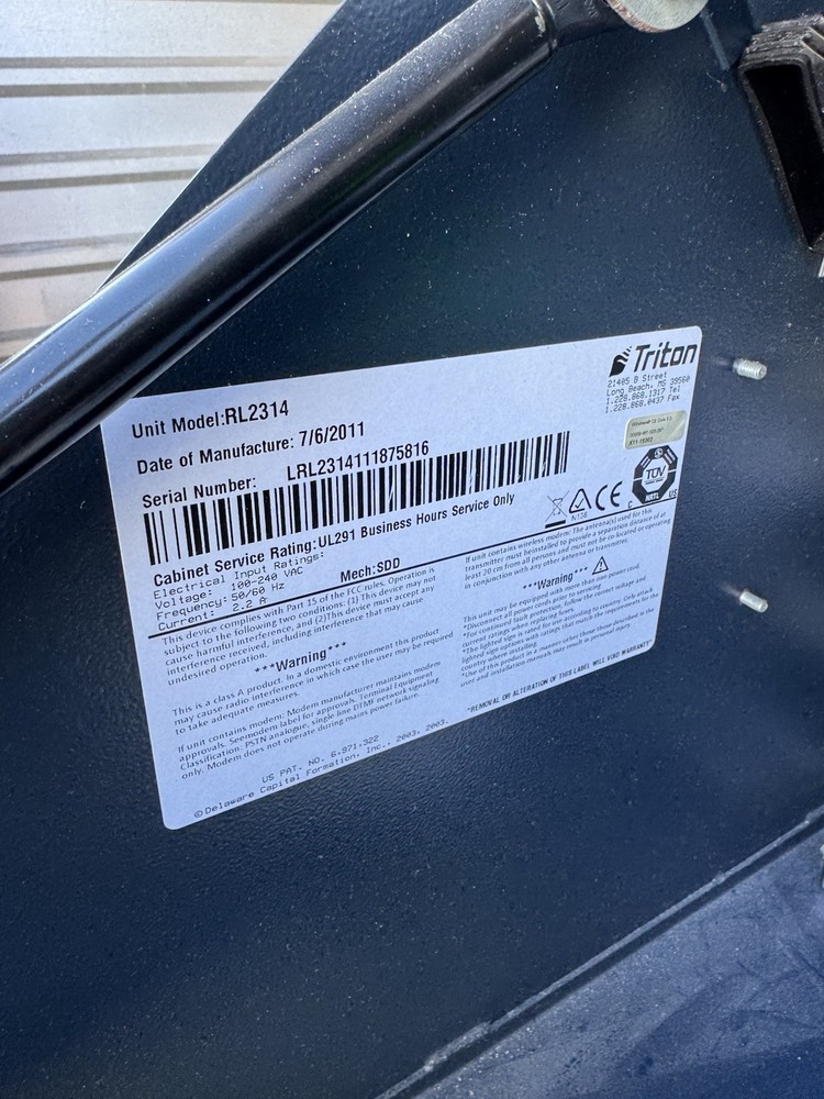 Triton RL-2314 ATM Machine Fully Functional Working Condition