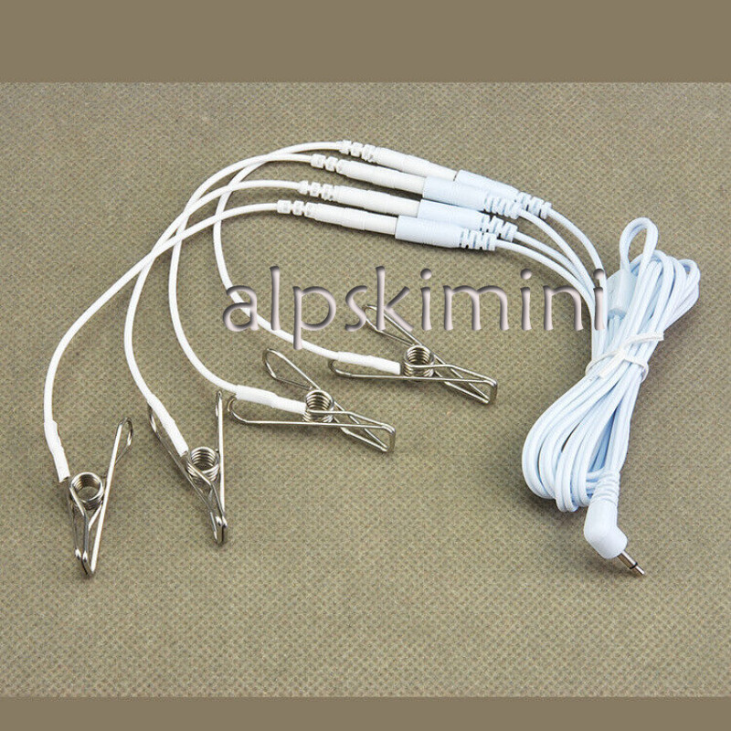 New Intimate Stretching 4 Nipple Ring Shock E Stim Sounding Toy Accessory Set