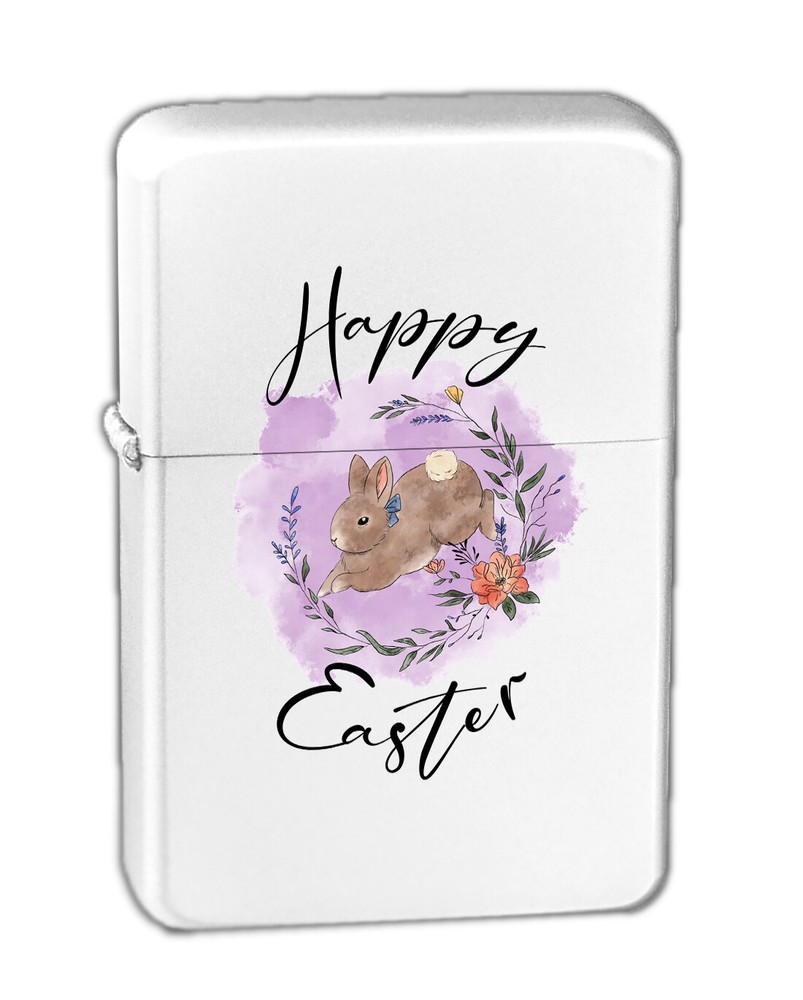 Easter Bunny with Flowers - Vector KGM Thunderbird Vintage Lighter Springtime