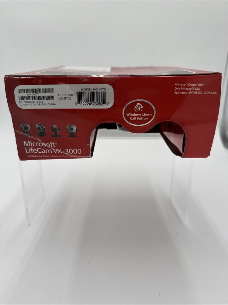 Microsoft Lifecam VX-3000 Camera 640 X 480 Pixel Resolution Video Web Camera