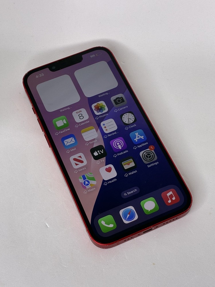 Apple iPhone 13 128GB Red Cracked Check Imei