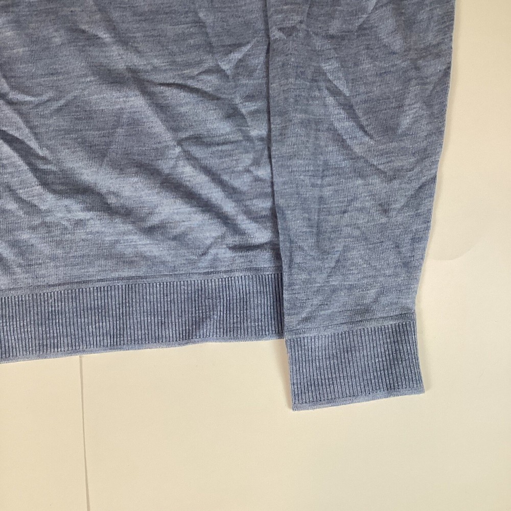 Murano Mens Sweater Long Sleeve Sz L Large Comfort Pullover Solid V Neck