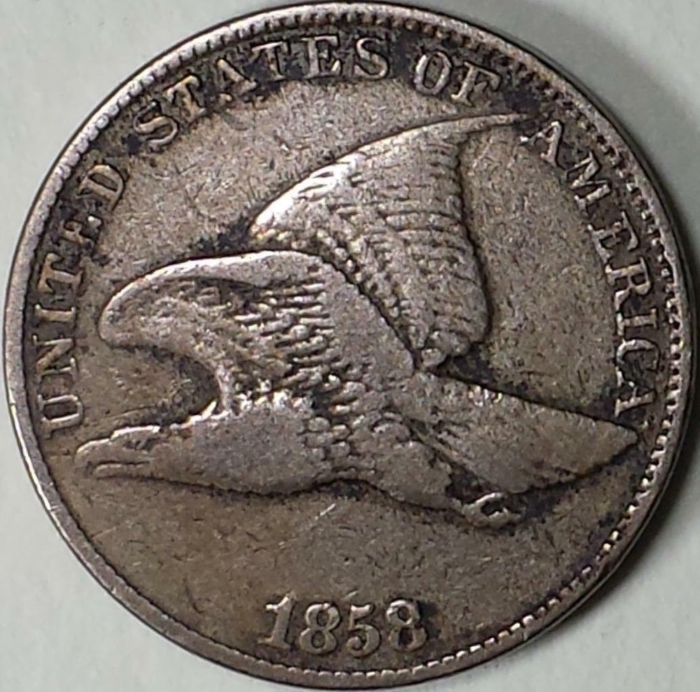 1858  LL  Flying Eagle Cent - ** VF+ **