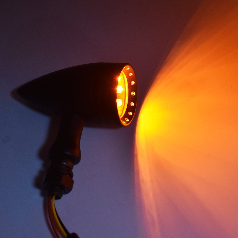 Motorcycle LED Turn Signal Red Lights Indicator For Chopper
