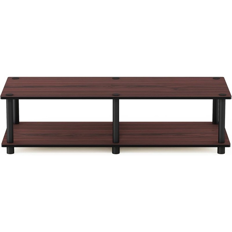 Stylish TV Stand W/ Rounded Edges Easy Assembly 46 Inch Support Durable Storage