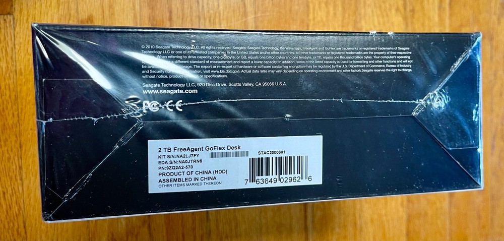 Seagate FreeAgent GoFlex Desk 2TB Desktop External HDD USB 2.0 PC Mac Backup NEW