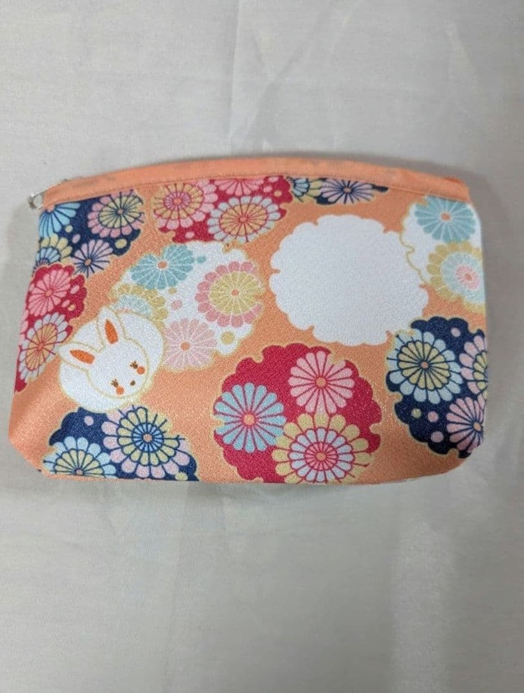 New Crepe Accessory Floral Pouch