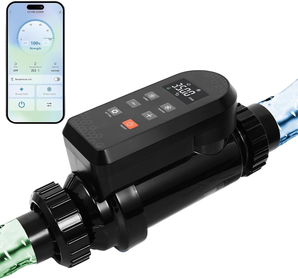 Salt Water Pool Chlorinator System Saltwater Chlorine Generator WIFI App Control
