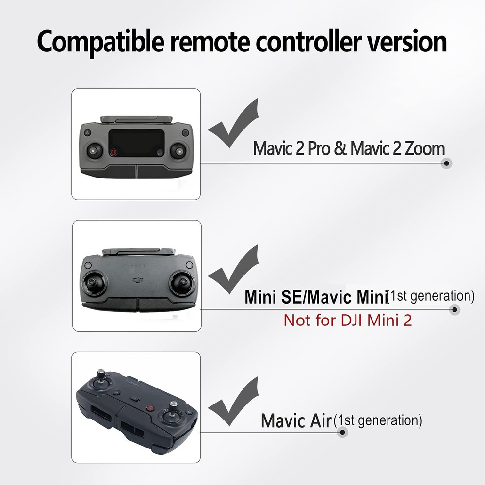Remote Controller Joystick Stick for DJI Mavic Mini, Mini SE,Mavic 2 Black