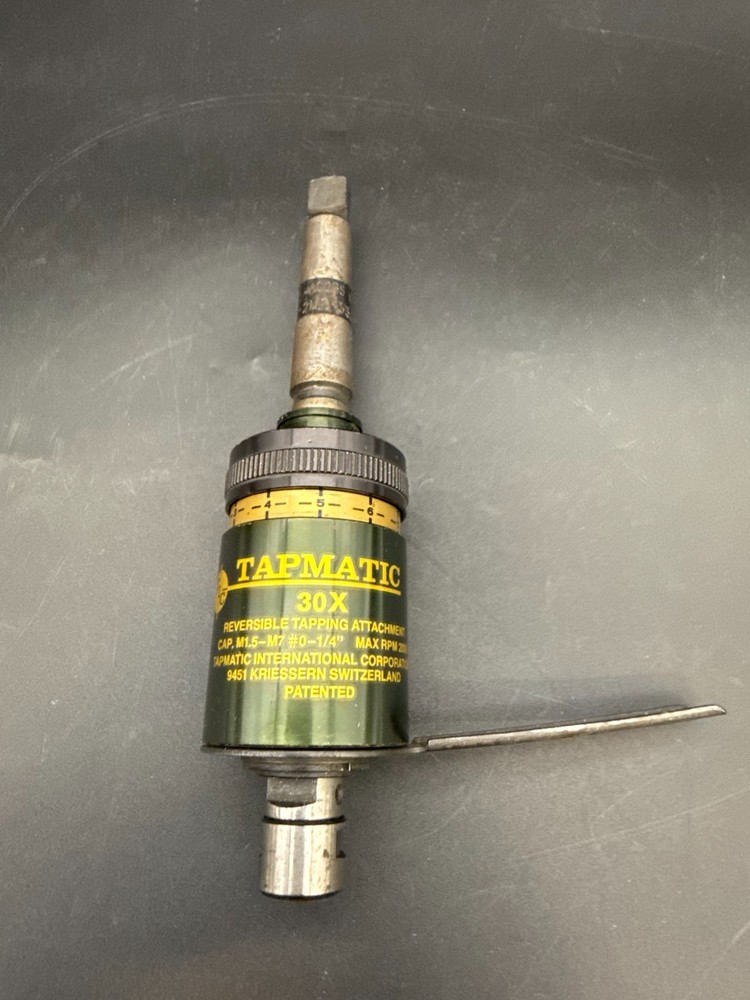 Tapmatic 30X M1.5-M7 0-1/4" Cap Reversible Tapping Head Attachment