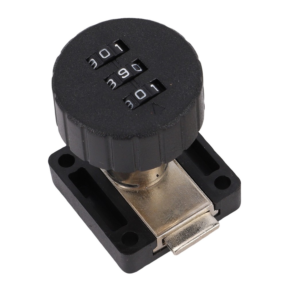 Combination Cabinet Cam Lock 3 Digits Password Coded Drawer Lock Black