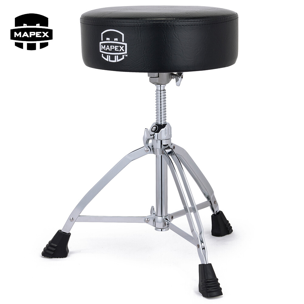 Mapex T850 14" x 4" Thick Round Top Double Braced Adjustable Drum Throne