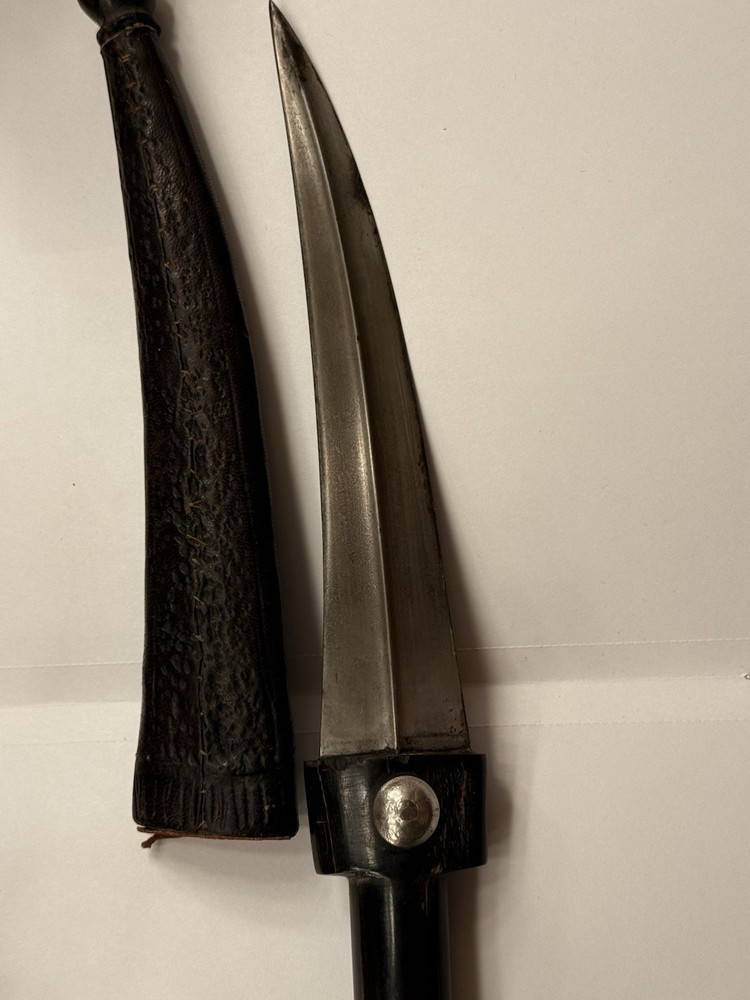 Kurdish Wootz Dagger Buffalo horn Handle