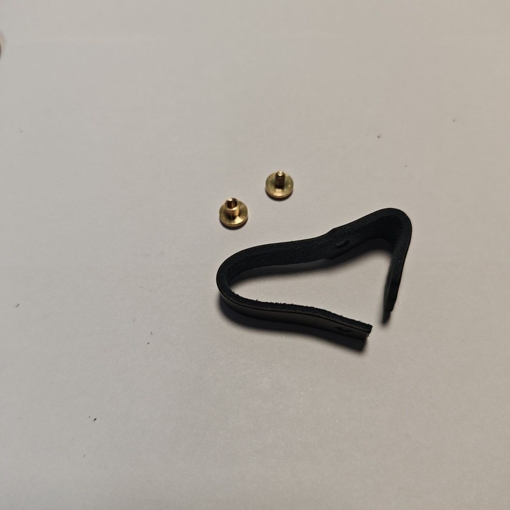 TC4 Titanium Keychain Spring Clip Multitool with Leather Strap Buckle