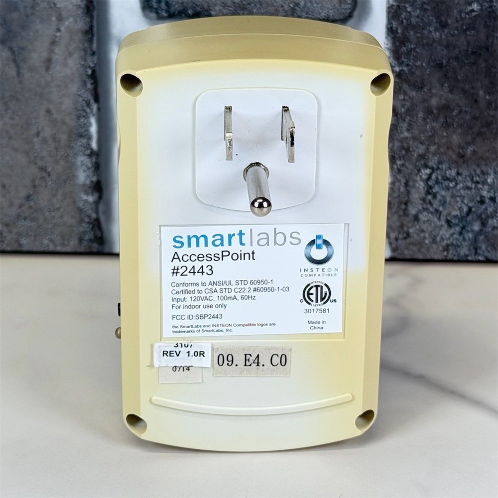 Insteon Access Point Wireless Phase Coupler Plug-In Module White SmartLabs