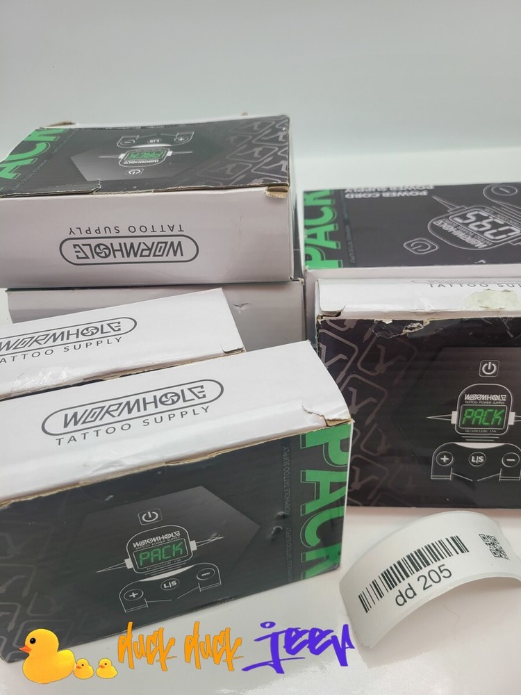8 PACK OF WORMHOLE TATTOO POWER SUPPLY