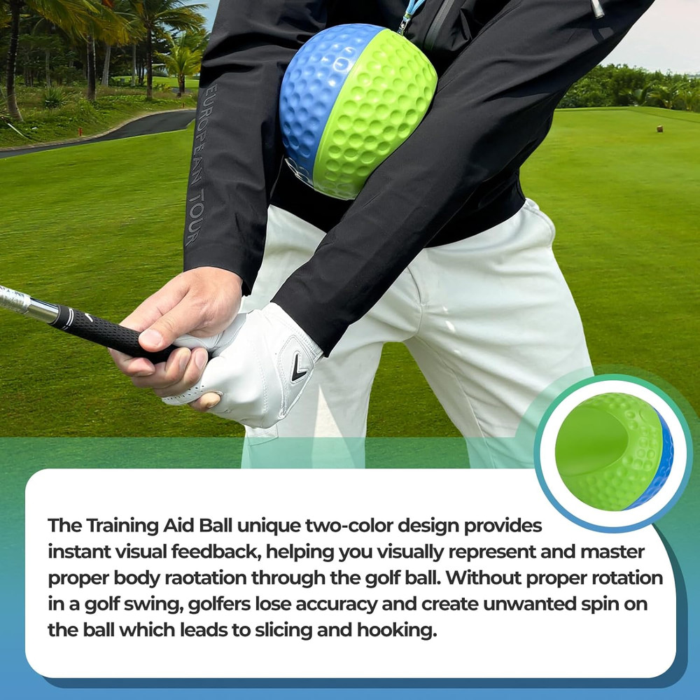 Golf Training Aid Ball for Impact Precision & Consistent Swings - Master Body Co
