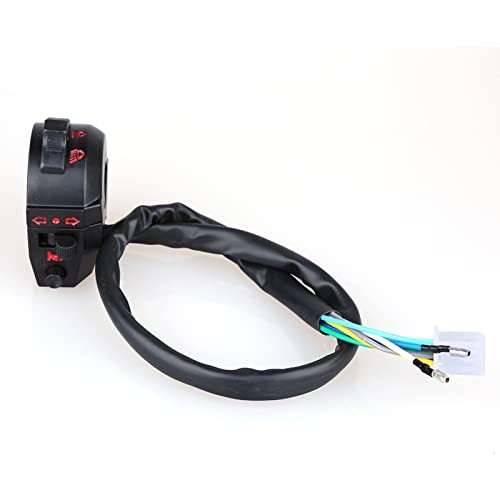 7/8" Motorcycle Left Switch Handlebar Control Horn Turn Light Hi/Lo Beam Black