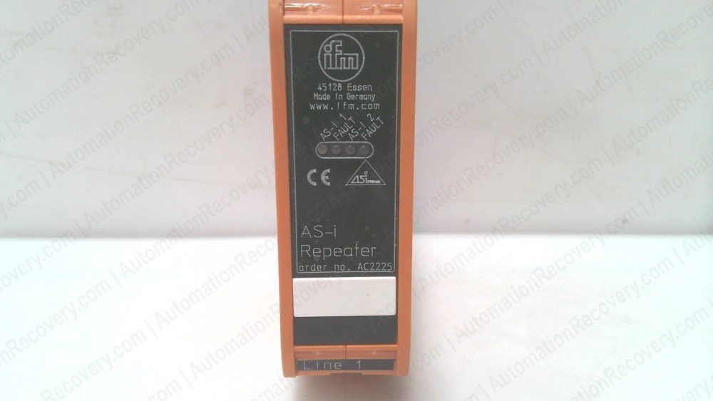 IFM ELECTRONIC AC2225, SMARTLINE25 AS-INTERFACE REPEATER, SEE DESC #348151