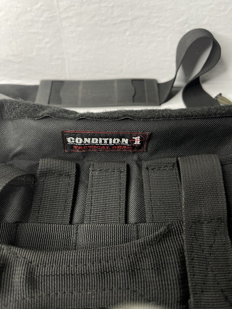 Condition 1 Black Tactical Deployment Bag W/ Carrying Strap