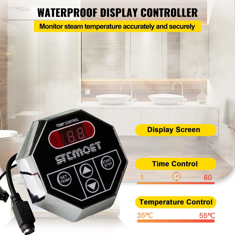 3KW Commercial Sauna Machine Steam Generator Shower System Bath & controller