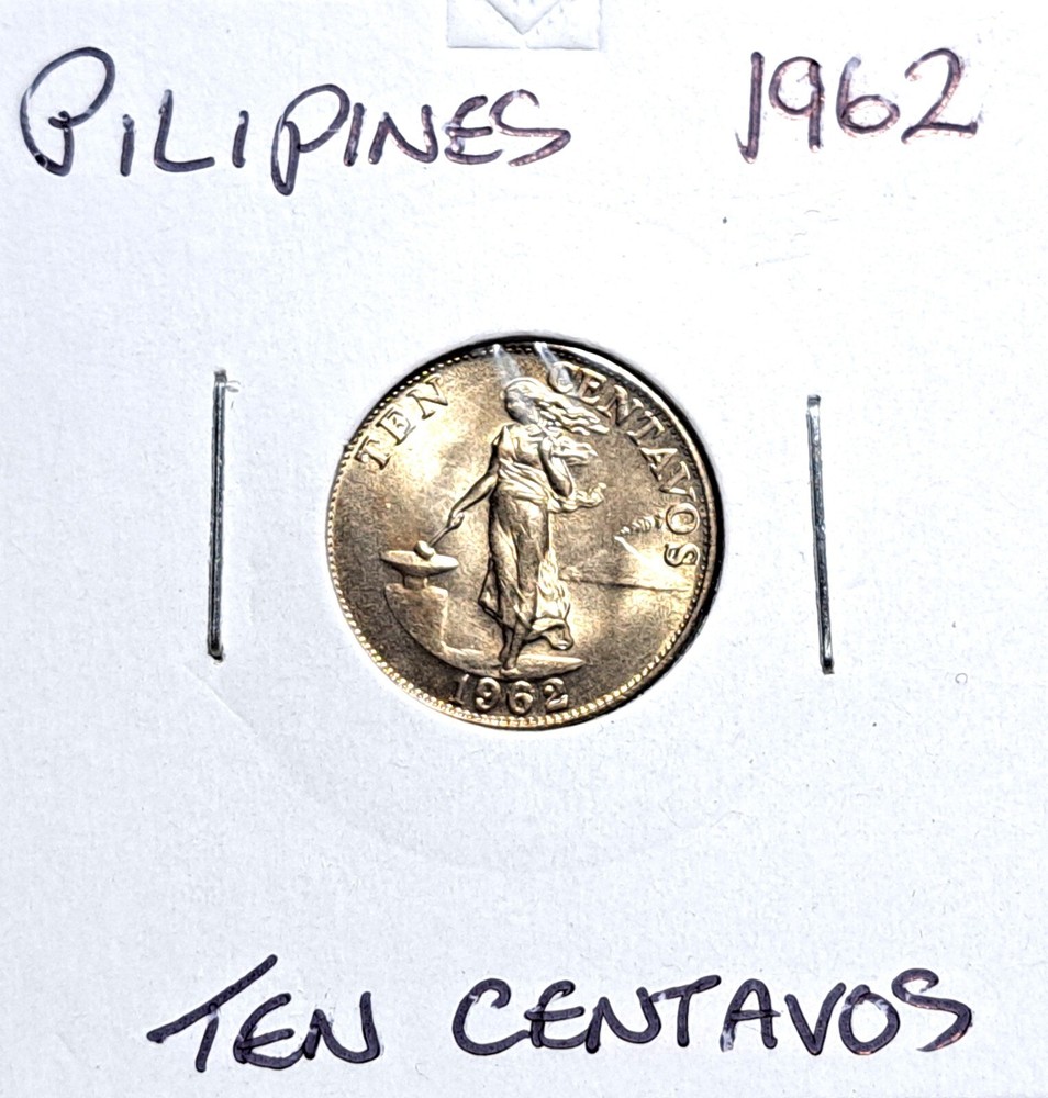 @@@ A SUPERB 1962 PHILIPPINES TEN CENTAVOS @@@