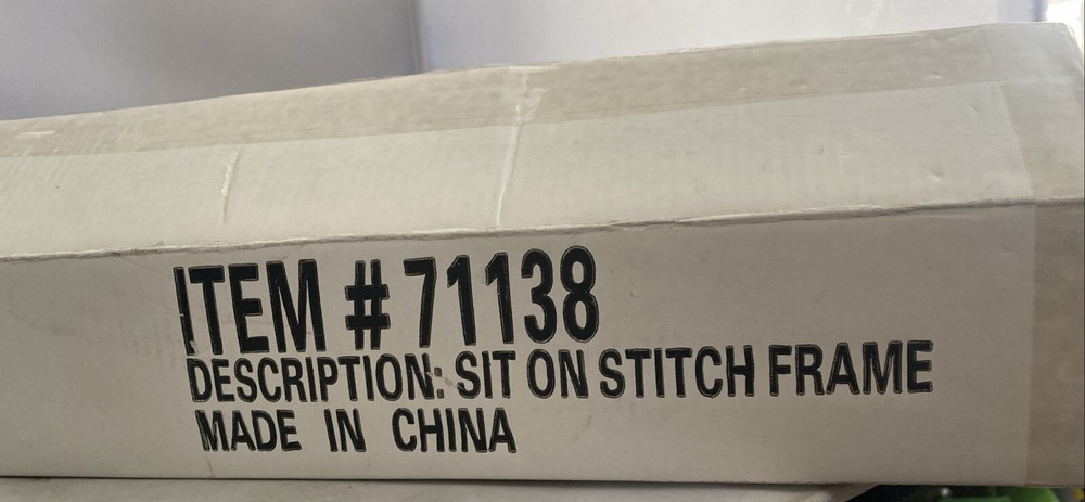 "Sit On" Cross Stitch Frame