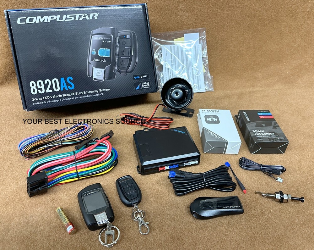 NEW Compustar CS8920-AS + BLADE-AL Bypass, 2-Way Remote Start/Security System
