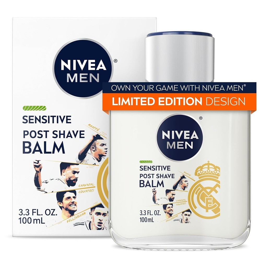 NIVEA MEN Sensitive Post Shave Balm, with VitaminPro Complex, Alcohol Free After