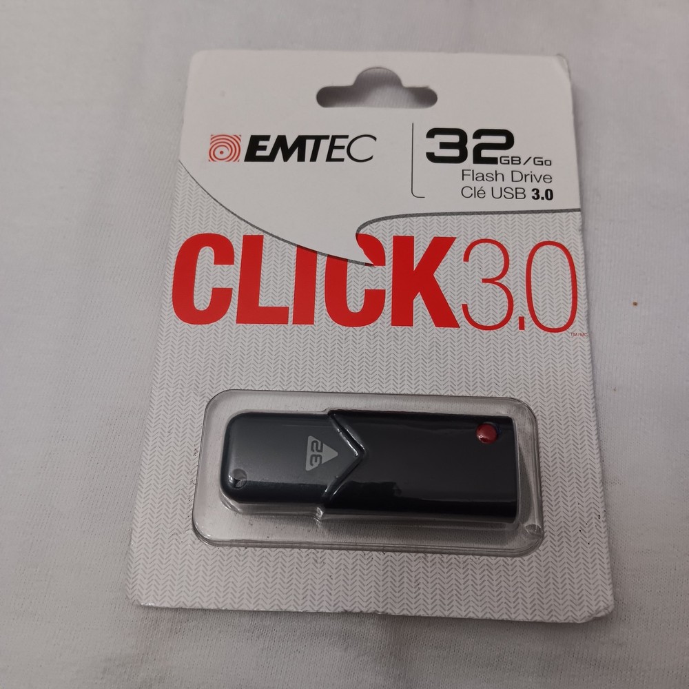 Emtec 32 GB/GO Flash Drive USB 3.0 Click 3.0 New