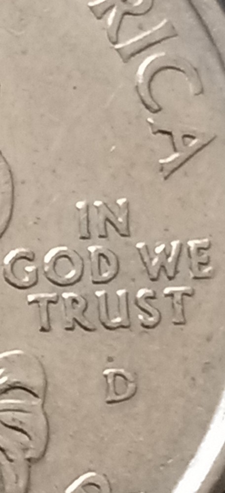 2000 D Massachusetts State Quarter with striking errors, Doubling on Letters.