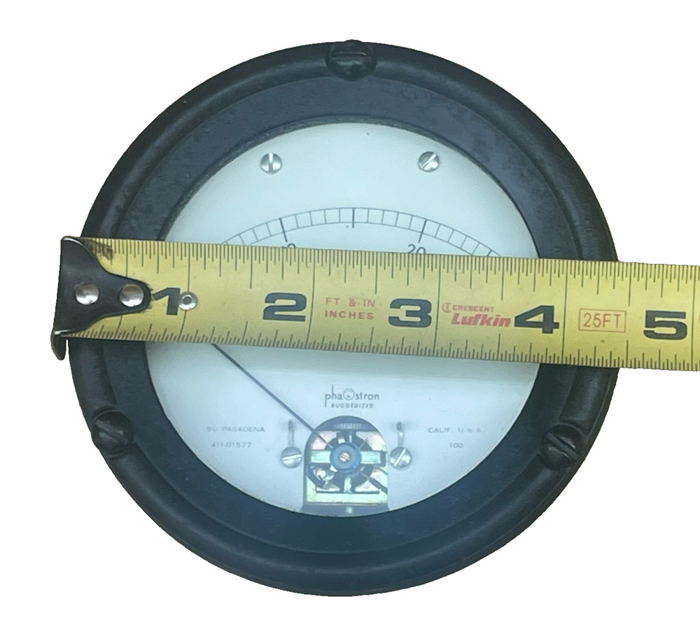 Phaostron Meter Ruggedized. 0- to-30 Volts D.C, 411-01577