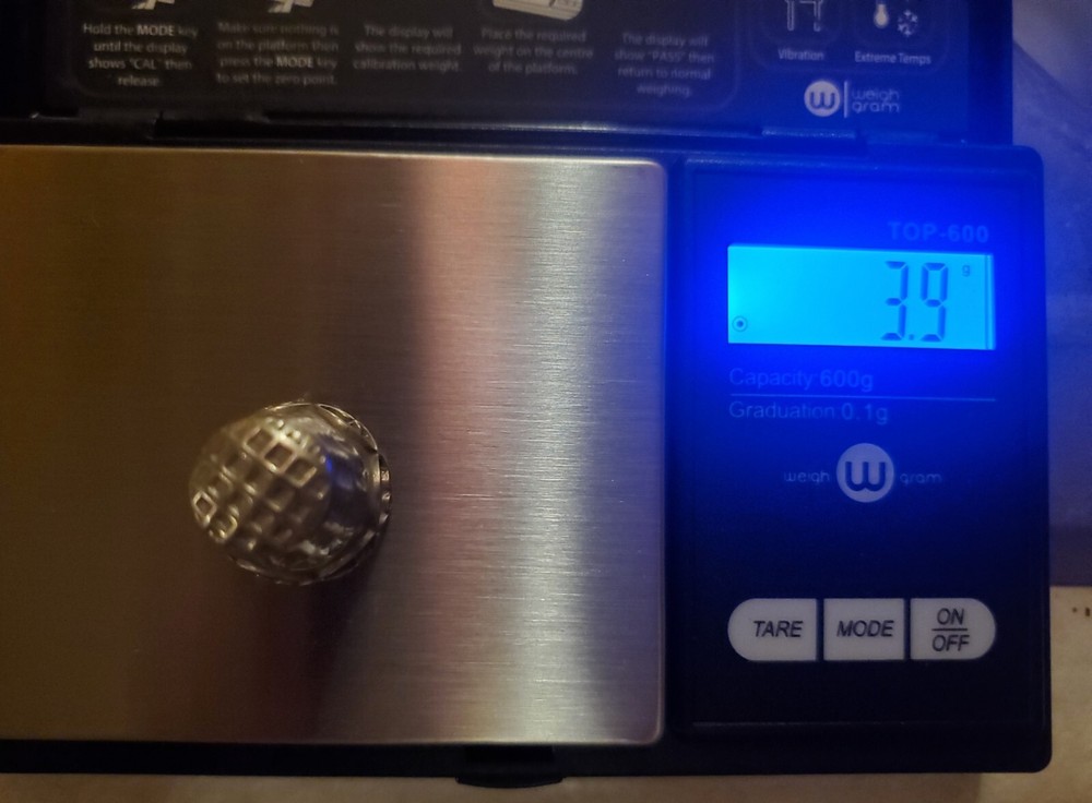 Vintage Mexico Sterling Silver Thimble 3.9 grams