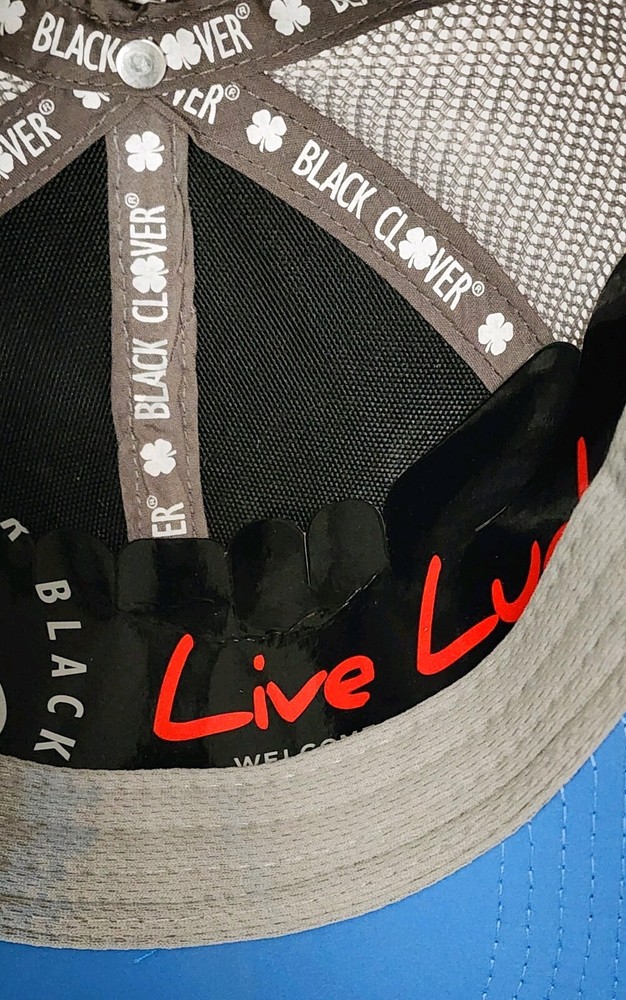 Black Clover Live Lucky Golf Hat BLCK CLVR Snapback Cap