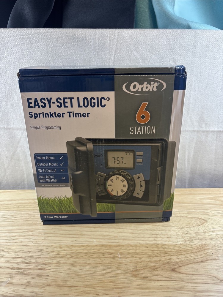 Orbit Easy Set Logic Sprinkler Timer 6 Station 57896 Simple Programming