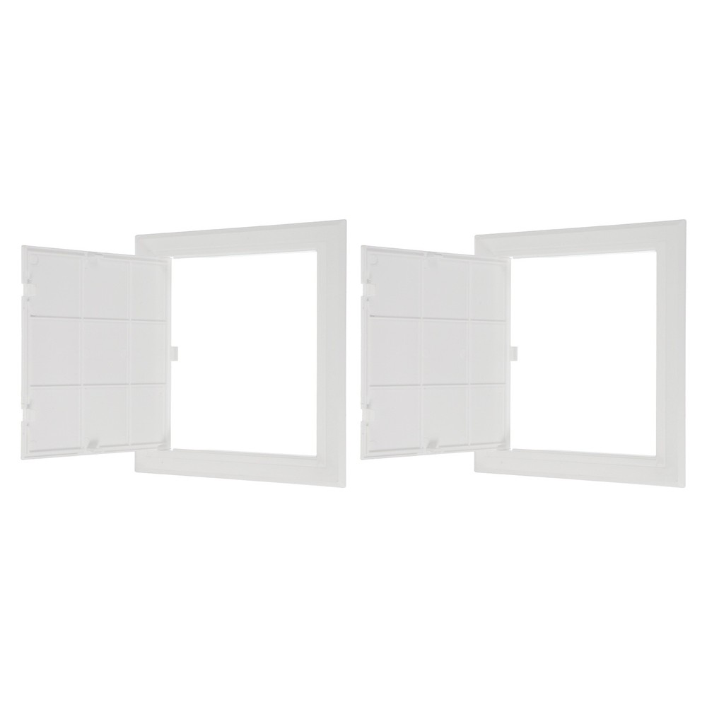 7.28x7.28 Inch(185x185mm) Removable Hinged Access Panel, 2Pcs Access Doors White