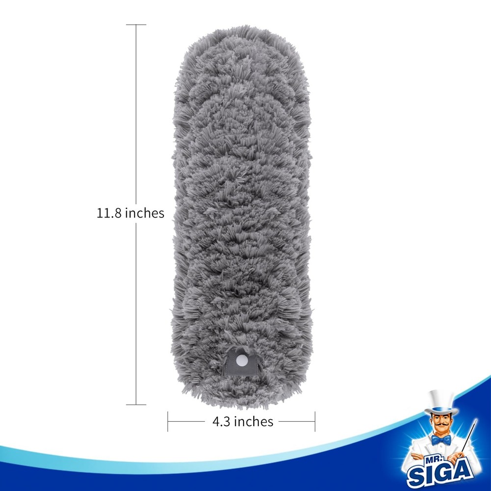 Lint Microfiber Duster Refills, Washable Duster for Household Cleaning, 2 Pack