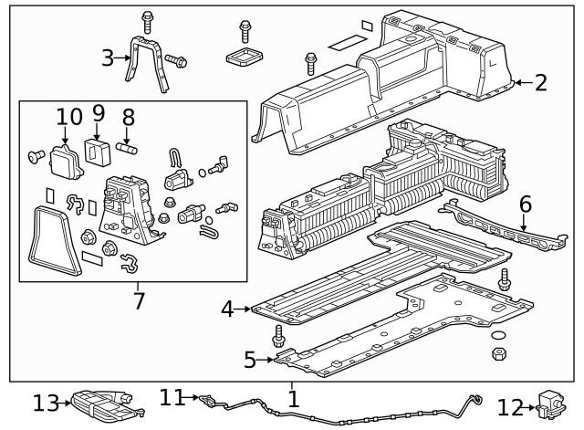 Genuine GM Battery Cover Insulator 20816862