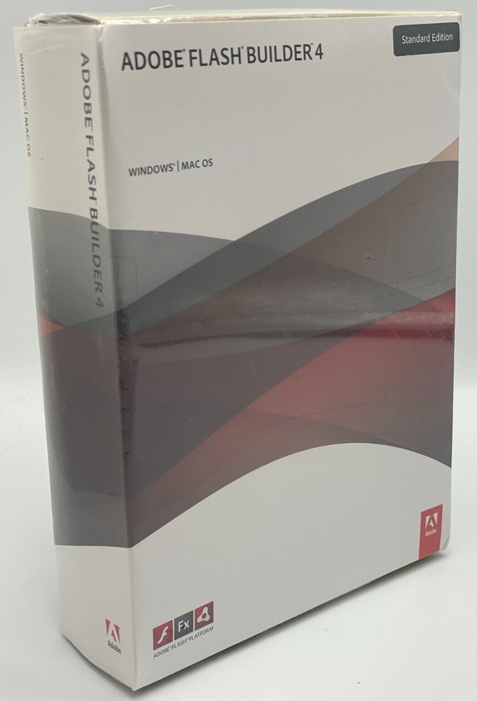 ADOBE FLASH BUILDER 4 Software MAC OS & WINDOWS Full Retail Factory Sealed