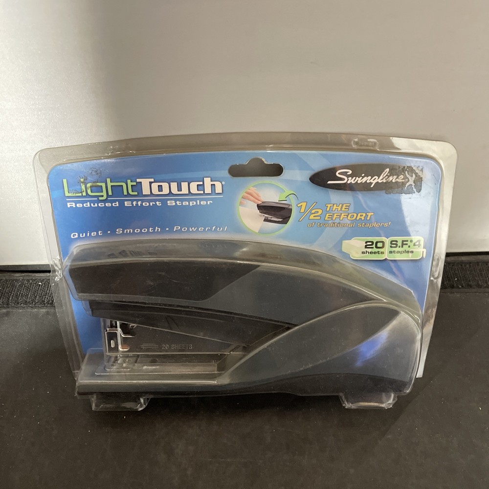 Swingline Stapler, Light Touch, Reduced Effort, Full Size - Black/Dark Grey -New