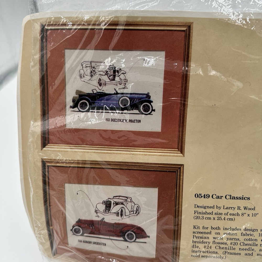 The Creative Circle Car Classics Wall Art Auburn Duesenburg Silk Wool Kit Vin E2