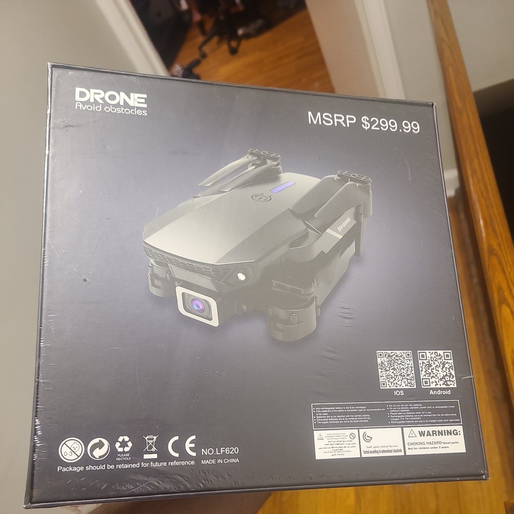 SMS Black Avoid Obstacles Foldable Phone Control Drone