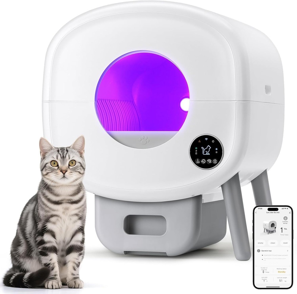 Automatic Self-Cleaning Cat Litter Box Large Capacity for Multiple Cats - NEW